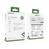 Data Cable Acefast C3-09 USB-A to Micro-USB 2.4A White 1.2m