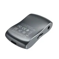 Bluetooth FM Transmitter Hoco E73 Tour BT v5.0 AUX 3.5mm TF Card Metal Built-In Microphone Gray