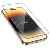 Tempered Glass Hoco A12 Plus Nano 3D Full Screen Edges Protection 9H for Apple iPhone 14 Pro Black