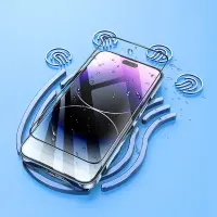 Tempered Glass Hoco A32 Anti Reflective Dustproof 0.33mm για Apple iPhone 14 Pro Max Black