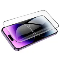 Tempered Glass Hoco G1 0.33mm Flash Attach Full Silk Screen HD for Apple 14 Pro Black