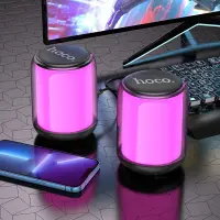 Wireless Speaker Hoco BS56 Colorful 2-in-1 BT V5.2 2x5W, FM, USB and 3.5mm 12 x Lighting Effects