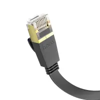 Patch Cable Hoco US07 General Pure Copper Cat 6 UTP Flat Cable 1Gbps 3m Black
