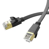 Patch Cable Hoco US07 General Pure Copper Cat 6 UTP Flat Cable 1Gbps 3m Black