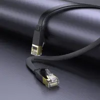 Patch Cable Hoco US07 General Pure Copper Cat 6 UTP Flat Cable 1Gbps 3m Black