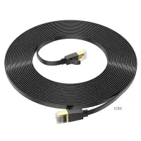 Patch Cable Hoco US07 General Pure Copper Cat 6 UTP Flat Cable 1Gbps 10m Black