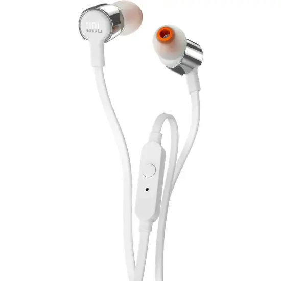 Hands Free JBL Tune 210 In-ear 3.5mm Pure Bass Sound 8.7mm Dynamic Driver with Mic JBLT210GRY 1.2m Grey