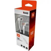 Hands Free JBL Tune 210 In-ear 3.5mm Pure Bass Sound 8.7mm Dynamic Driver with Mic JBLT210GRY 1.2m Grey
