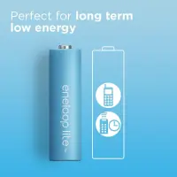 Rechargeable Battery Panasonic Eneloop Lite BK-4LCCE/2CP 550 mAh size AAA Ni-MH 1.2V 2 Pcs. Eco Pack