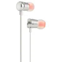 Hands Free JBL Tune 290 In-ear 3.5 mm Pure Bass Sound 8.7mm with Mic and Flat Cable JBLT290SIL 1.2m Silver
