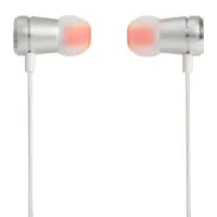 Hands Free JBL Tune 290 In-ear 3.5 mm Pure Bass Sound 8.7mm with Mic and Flat Cable JBLT290SIL 1.2m Silver