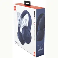 Bluetooth Stereo JBL JBLT510  Over-ear  Pure Bass Sound Multipoint, Support Voice Assistant με 40 hr Blue