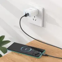 Data Cable Hoco X89 Wind USB to USB-C 3A Black 1m Braided