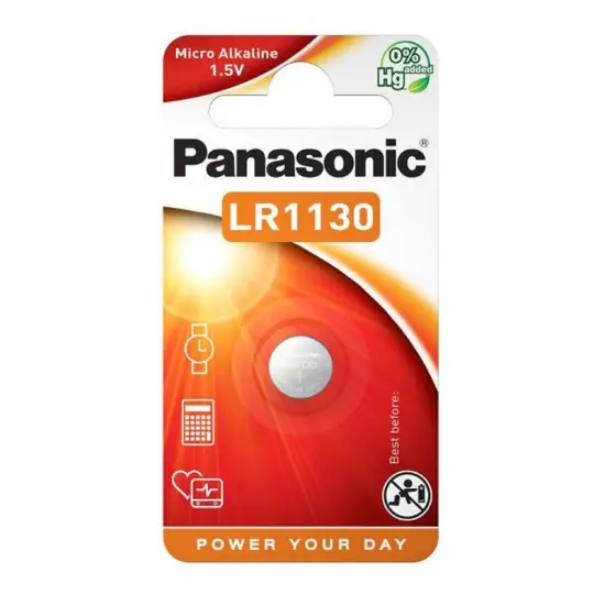 Buttoncell Panasonic Micro Alkaline LR1130 1.5V  Pcs. 1