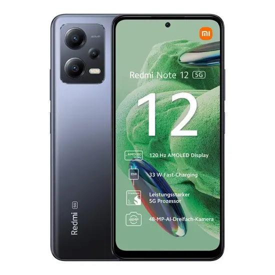 Xiaomi Redmi Note 12 5G Dual Sim 6.67" 4GB/128GB NFC IP53 Onyx Grey 22111317G