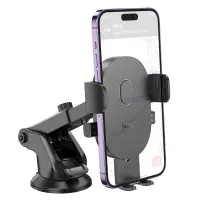 Car Mount Hoco H19 Mighty  with Arm Extension Black 4.7"-7"