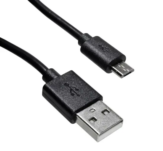 Data Cable Hoco Micro USB Black 30cm Bulk