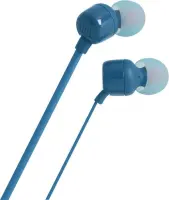 Hands Free JBL Tune 160 In-ear 3.5mm Pure Bass Sound with Mic JBLT160BLU 1.2m Blue