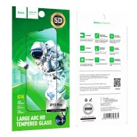 Tempered Glass Hoco Premium Series G16 Full Screen HD 5D Large Arc 0.4mm 9H for Apple iPhone 15 Plus 10pcs