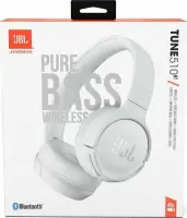 Bluetooth Stereo JBL JBLT510  Over-ear Pure Bass Sound Multipoint 40hr Support Voice Assistant White