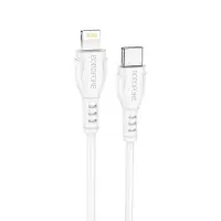 Data Cable Borofone BX51 Triumph USB-C to Lightning 12W 2.4A White 1m
