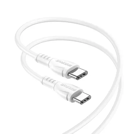 Data Cable Borofone BX51 Triumph USB-C to USB-C 60W White 1m