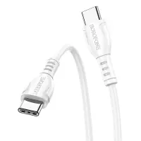 Data Cable Borofone BX51 Triumph USB-C to USB-C 60W White 1m