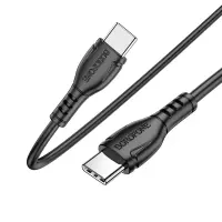 Data Cable Borofone BX51 Triumph USB-C to USB-C 60W Black 1m