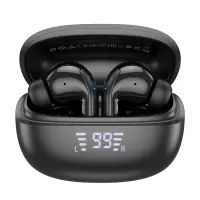 Wireless Headset Hoco EQ5 Energy 7h TWS V5.3 with ANC+ENC Noise Reduction Link for 2 Phones and LED Display Black