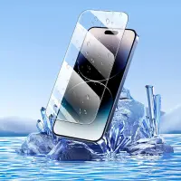 Tempered Glass Hoco Premium Series A35 120CC Large Arc Dustproof 0.4mm 2.5D Anti-Fall για Apple iPhone 15 Pro