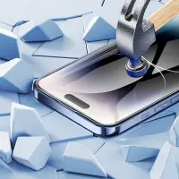 Tempered Glass Hoco Premium Series A35 120CC Large Arc Dustproof 0.4mm 2.5D Anti-Fall για Apple iPhone 15 Pro