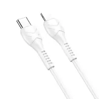Data Cable Hoco X37 Cool Power USB-C PD27W  to Lightning with Bending Resistance Cable White 1m