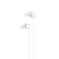 Hands Free Hoco M107 Discoverer Universal Earphones 3.5mm White 1.2m