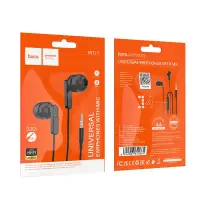 Hands Free Hoco M121 Bright Universal Earphones Hi-Fi Stereo 3.5mm Black 1.2m