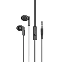 Hands Free Hoco M121 Bright Universal Earphones Hi-Fi Stereo 3.5mm Black 1.2m