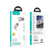 Hands Free Hoco M90 Delight Earphones Deep Bass Stereo USB-C Compatible with All USB-C Devices Silver 1.2m