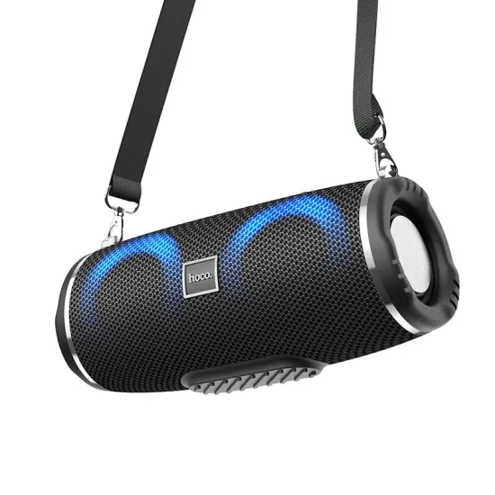 Wireless Speaker Hoco HC12 Sports V5.0 2x5W 1200mAh Microphone FM Micro SD USB AUX Ports LED Black