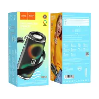 Wireless Speaker Hoco HC12 Sports V5.0 2x5W 1200mAh Microphone FM Micro SD USB AUX Ports LED Black