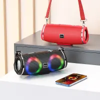 Wireless Speaker Hoco HC12 Sports V5.0 2x5W 1200mAh Microphone FM Micro SD USB AUX Ports LED Black
