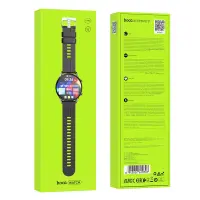 Smartwatch Hoco Y7 Pro IP67 with Call Function Silicon Band Metal Grey