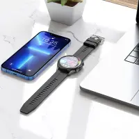 Smartwatch Hoco Y7 Pro IP67 with Call Function Silicon Band Metal Grey
