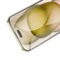 Tempered Glass Hoco Premium Series A37 120CC Large Arc Edges Dustproof 0.4mm 3D Anti-Static for Apple iPhone 15