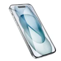 Tempered Glass Hoco Premium Series A37 120CC Large Arc Edges Dustproof 0.4mm 3D Anti-Static for Apple iPhone 15 Plus