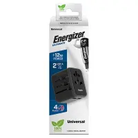 International Adapter And Charger Energizer TA637A  USN/CN AU UK EU  με 2 x USB-A 12W Black