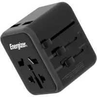 International Adapter And Charger Energizer TA637A  USN/CN AU UK EU  με 2 x USB-A 12W Black