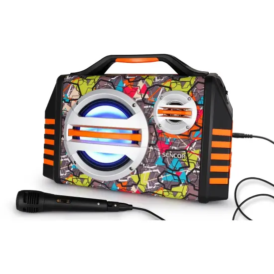 Sencor SSS 3200 KIDS Bluetooth Party Speaker with Microphone, Karaoke and LED Lighting 30W