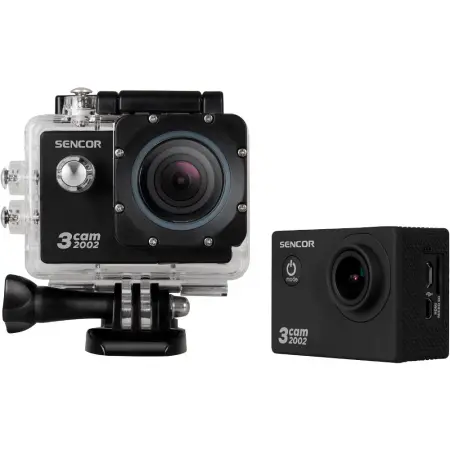 Action Camera Sencor 3CAM 2002 1920x1080 30Fps 900 mAh 2" TFT Display and Waterproof Case