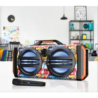 Sencor SSS 3900 KIDS Bluetooth Speaker, 100W, Karaoke, Wireless Microphone, LED Lighting, FM Radio, USB, MicroSD, 10h Battery Life