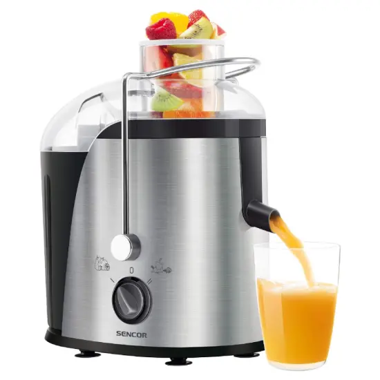 Slow Juicer Sencor SJE 741SS 400W with Titanium Strainer and Auto Pulp Separation