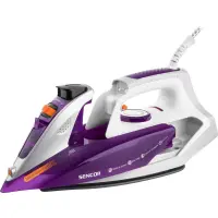 Steam Iron with Ceramic Plate and Detachable Drip-Stop Container 2400W Sencor SSI 8710VT Purple